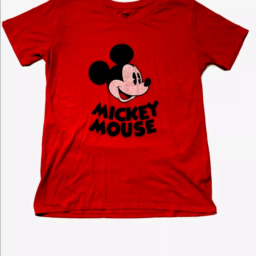 Disney Original Mickey Mouse Women's Red Tee Shirt